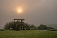 Sun burning through fog Rogers