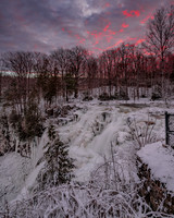 Sunrise in winter Chittenango Falls