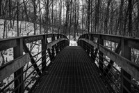 Steel Foot bridge at Faville falls