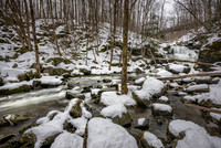 Lower falls at Faville falls.