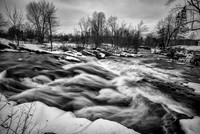 Salisbury Covered Bridge ,Falls rapids