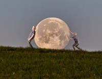 Rolling the moon