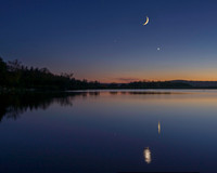 Moon over Lake